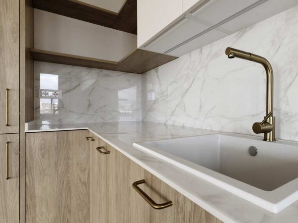 Szkło hartowane do kuchni ze wzorem marmuru. Szklarz Radzymin